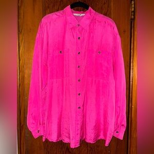 Silk Fuchsia Blouse